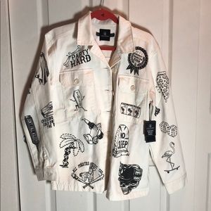 NWT Volcom fortifem artist series oversized jacket